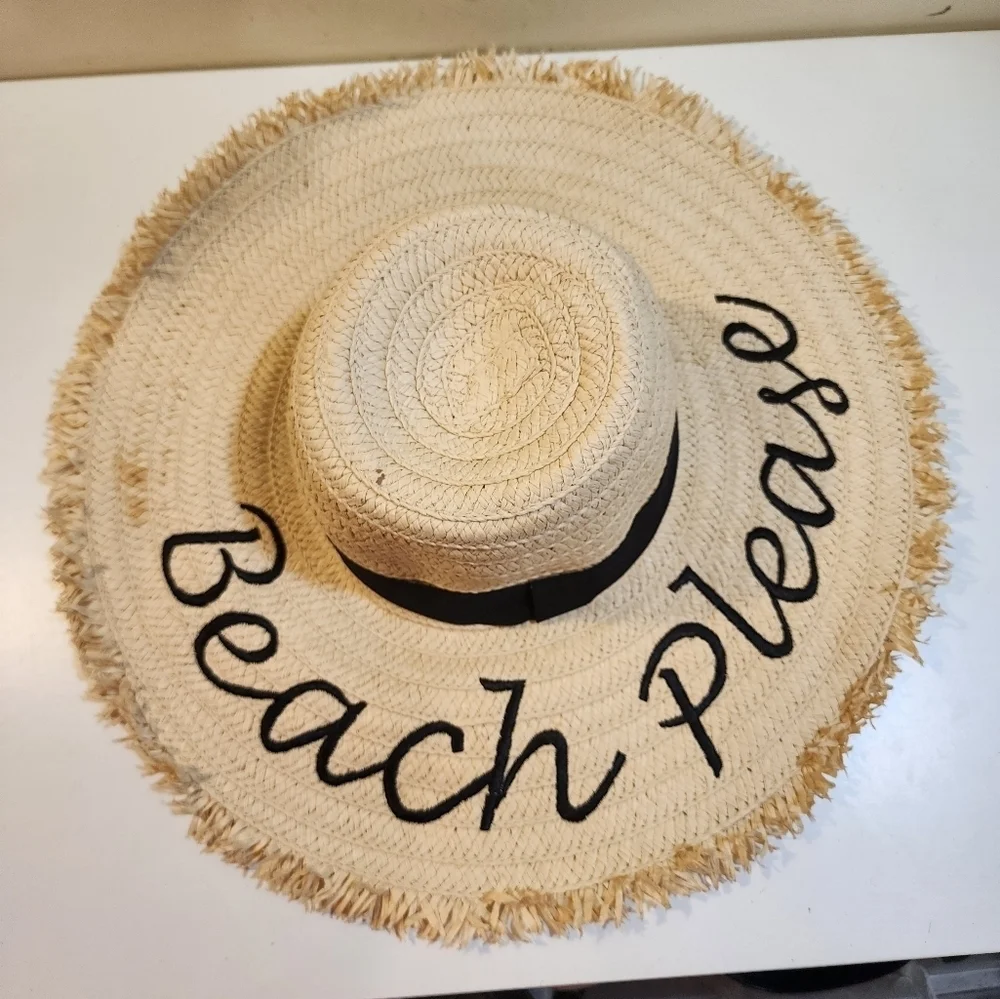 Beach Please Floppy Hat